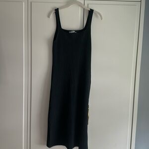 Green ribbed new MM LaFleur tank dress